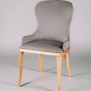 Bouclé Accent Chair — Cream